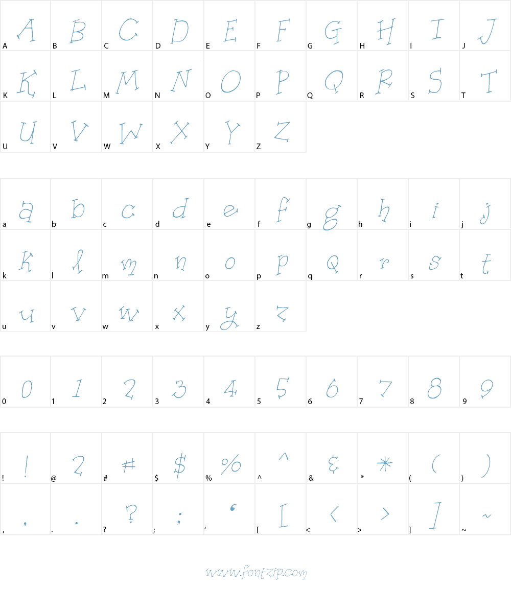 Organic Fridays Font Character